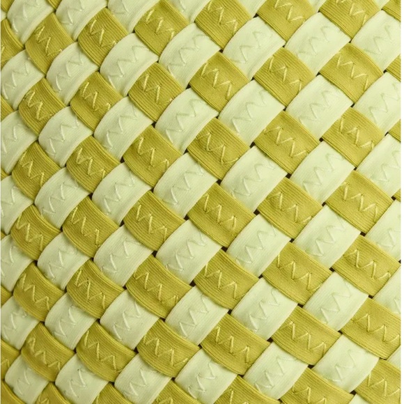 SOLID & STRIPED Lime Checkered Bikini Top - Picture 3 of 7